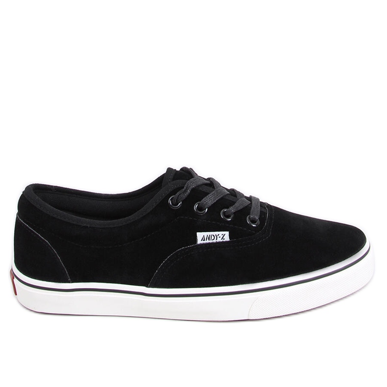 BM Tênis feminino de camurça Lovis Black preto