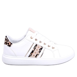 BM Sapatilhas de mulher Henne Leopard branco BM Sapatilhas de mulher Henne Leopard branco