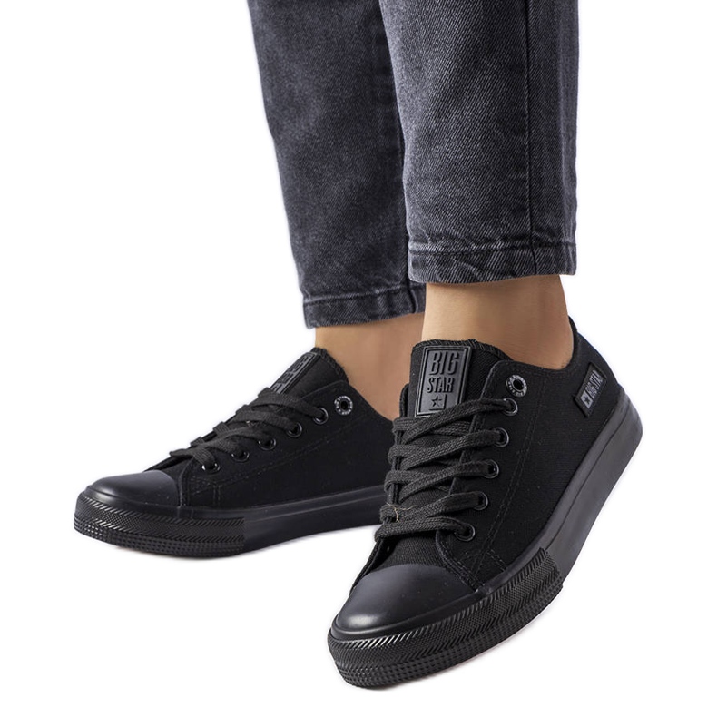 Tênis preto de tecido Big Star KK274009
