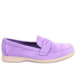 BM Blum mocassim roxo de camurça