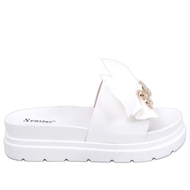 BM Pantufas de plataforma de ursinho de pelúcia Teddy White branco BM Pantufas de plataforma de ursinho de pelúcia Teddy White branco