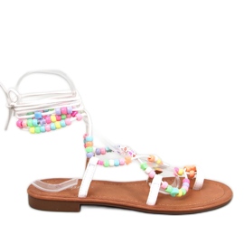Seastar Botas romanas Megh White com aplicações branco