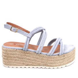 Seastar Altman Espadrille com cunha azul