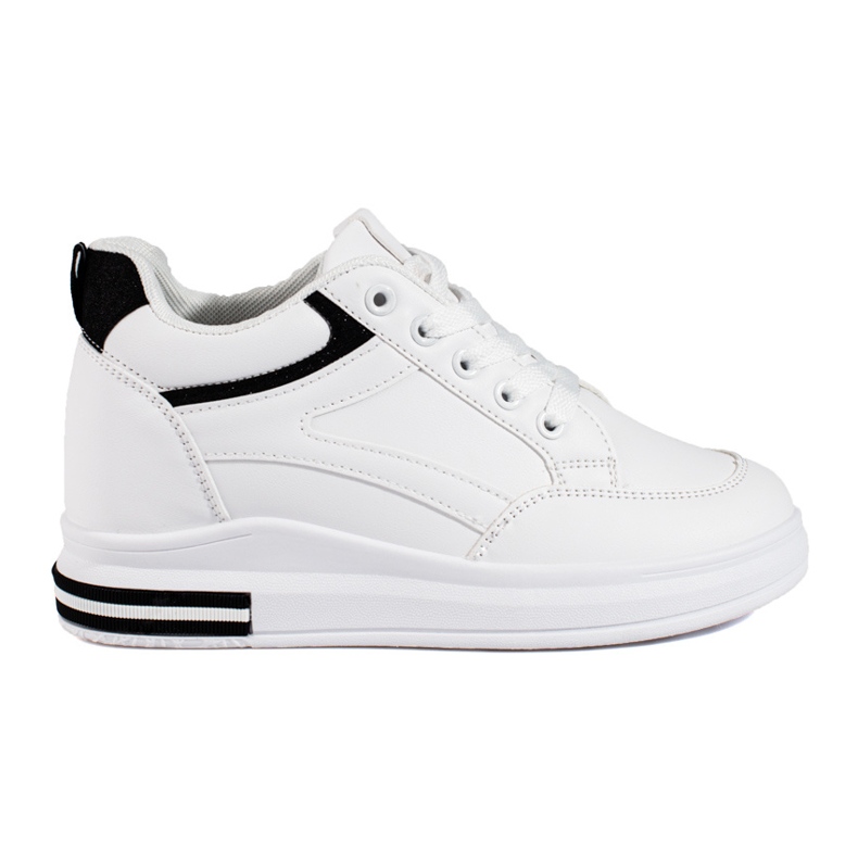 Tênis branco com cunha escondida da Shelovet