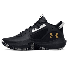 Under Armour Gs Lockdown 6 Jr 3025617 003 tênis de basquete preto preto