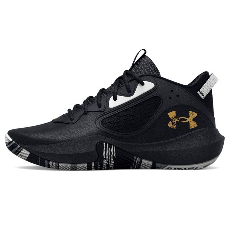 Under Armour Gs Lockdown 6 Jr 3025617 003 tênis de basquete preto preto