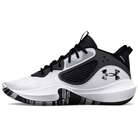 Under Armour Gs Lockdown 6 Jr. 3025617 101 tênis de basquete branco branco