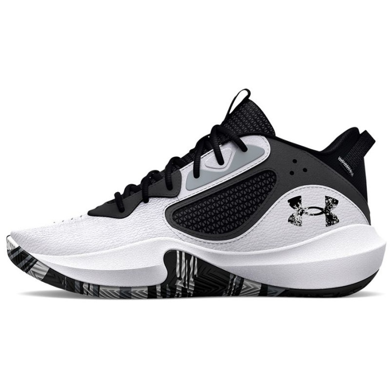 Under Armour Gs Lockdown 6 Jr. 3025617 101 tênis de basquete branco branco