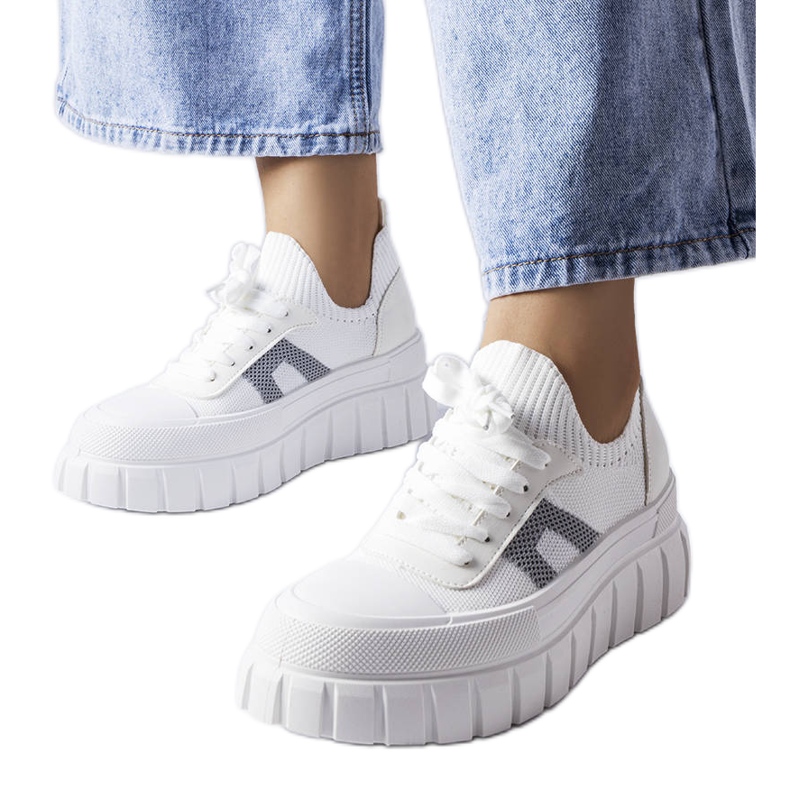 Tênis plataforma branco Charpentier