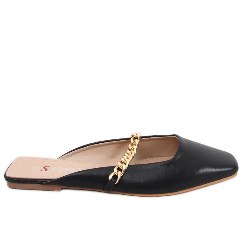 Seastar Chiara Chinelos pretos com corrente Seastar Chiara Chinelos pretos com corrente