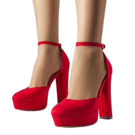 Sapatos de salto alto vermelhos Sacré Sapatos de salto alto vermelhos Sacré