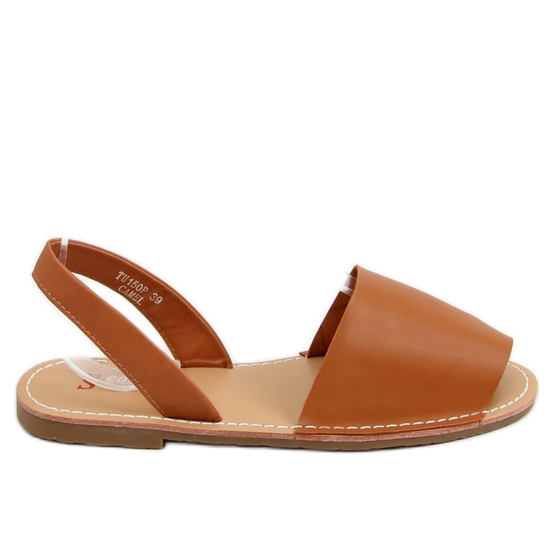 BM Sandálias femininas Sloan Camel castanho