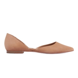 Marco Shoes Sapatilhas de balé com salto marrom
