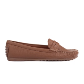 Marco Shoes Mocassim com sola flexível castanho