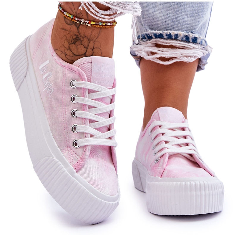 Tênis Plataforma Lee Cooper LCW-23-31-1781L Rosa