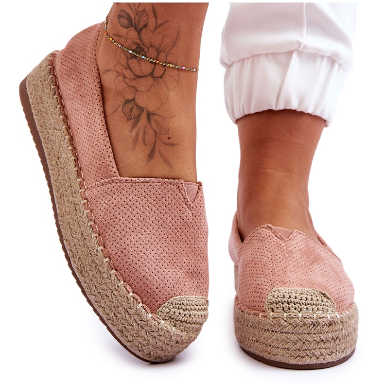 PM1 Espadrille On Straw Platform Pink Highway rosa PM1 Espadrille On Straw Platform Pink Highway rosa