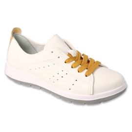 Sapatos de mulher Befado 156D019 branco Sapatos de mulher Befado 156D019 branco