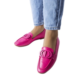 Mocassim rosa com fivela, Poissonnier Mocassim rosa com fivela, Poissonnier