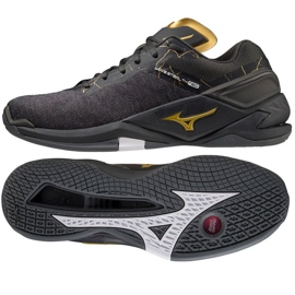 Tênis de handebol Mizuno Wave Stealth Neo M X1GA200041 preto preto
