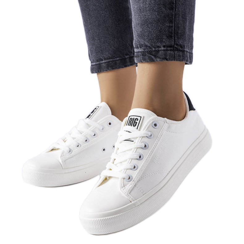Tênis branco de tecido Big Star LL274091