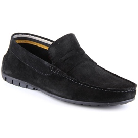 Mocassins de camurça de homem preto Filippo MP921