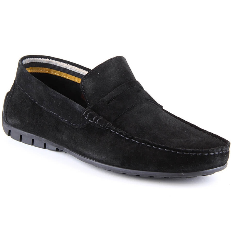 Mocassins de camurça de homem preto Filippo MP921