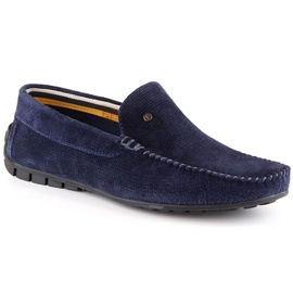 Mocassins de camurça de homem azul marinho Filippo MP923 Mocassins de camurça de homem azul marinho Filippo MP923