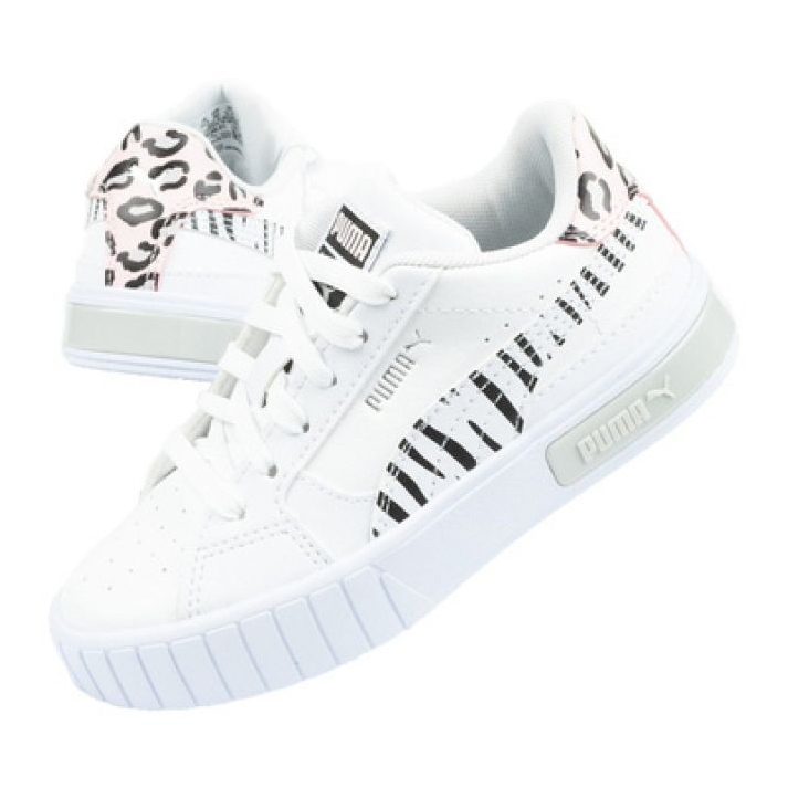 Puma Cali Star Jr 383186 01 tênis esportivo branco preto rosa