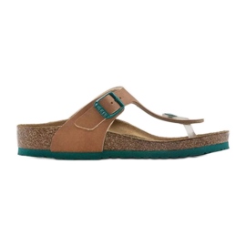 Chinelos Birkenstock Gizeh Bs Jr 1024337 marrom