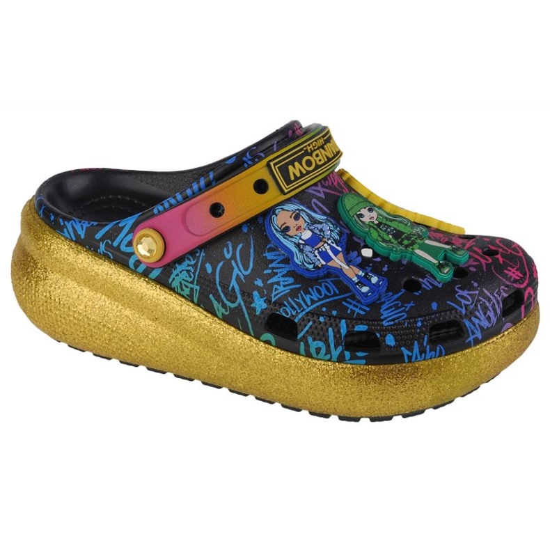 Chinelos Crocs Rainbow High Cutie Crush 208116-90H multicolorido