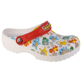 Chinelos Crocs Pokemon Classic Kids Clog Jr 207739-94S branco