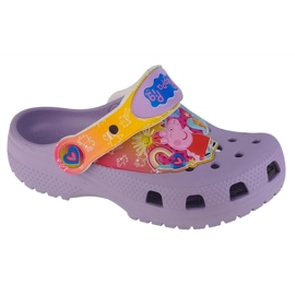 Chinelos Crocs Classic Fun I am Peppa Pig T Clog 207915-530 multicolorido