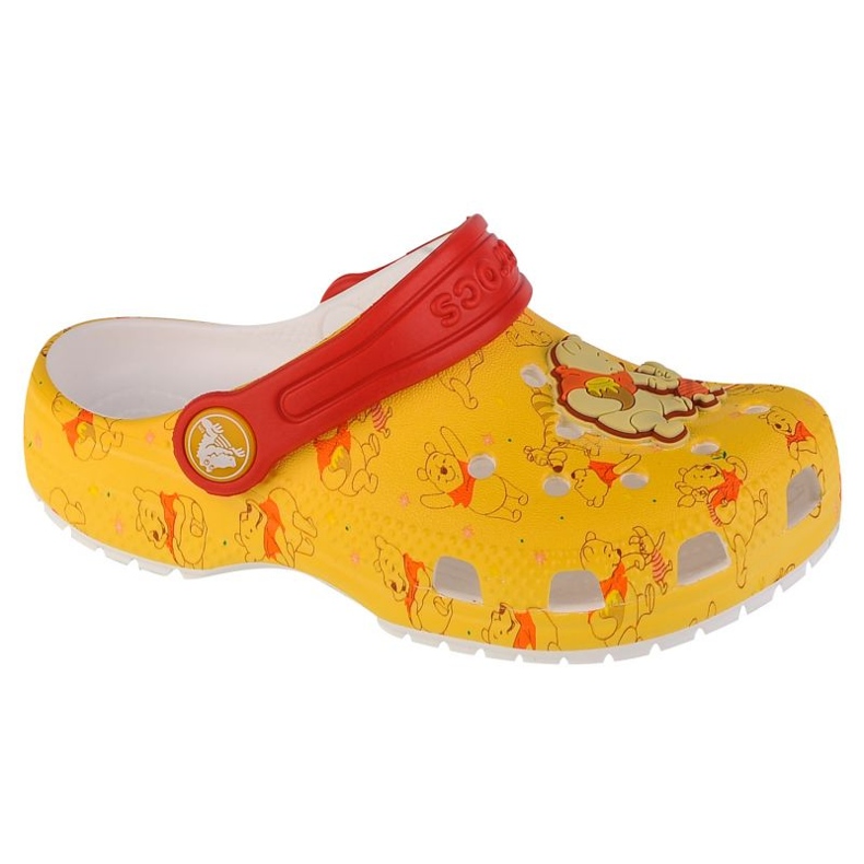 Chinelos Crocs Classic Disney Winnie the Pooh T Clog Jr 208358-94S multicolorido
