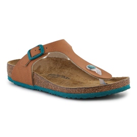 Chinelos Birkenstock Gizeh Desert Soil Ginger Jr 1024327 marrom