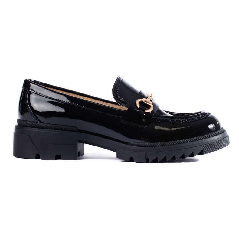 Mocassim preto laqueado, Shelovet
