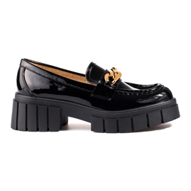 Sapato plataforma laqueado preto Shelovet