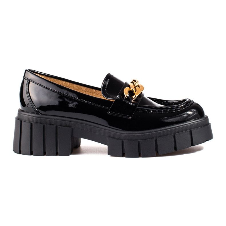 Sapato plataforma laqueado preto Shelovet