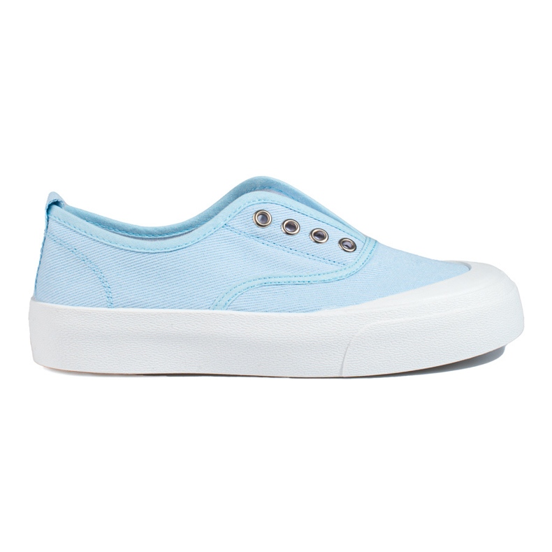 Tênis slip-on azul com plataforma, Shelovet.