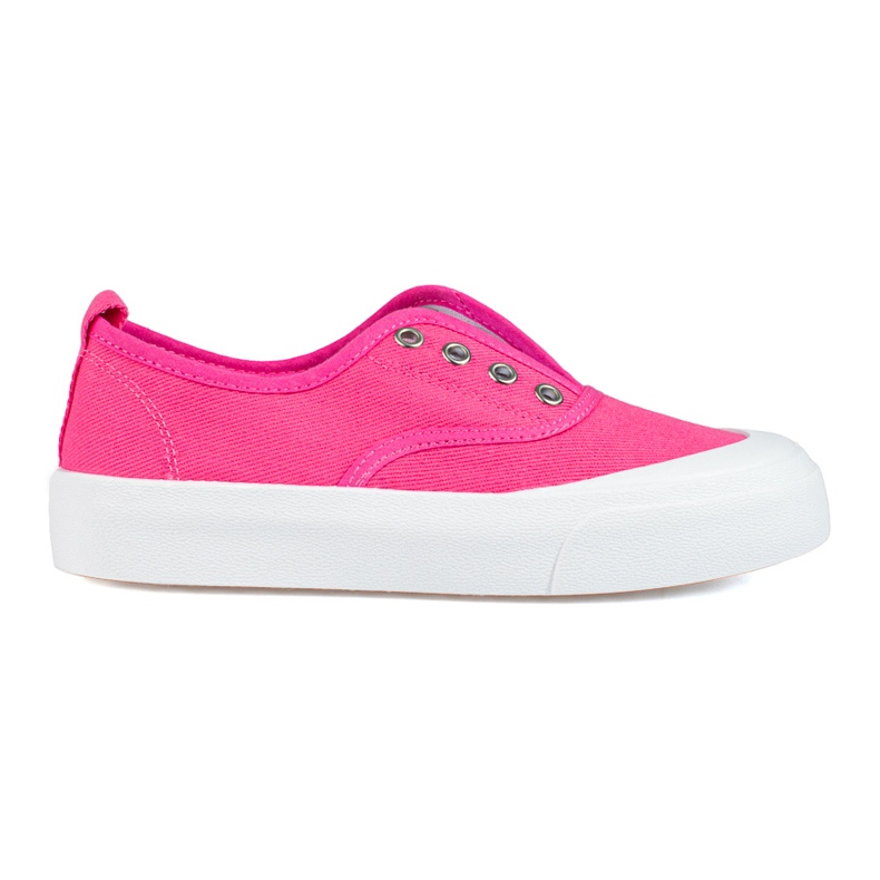 Tênis plataforma slip-on rosa Shelovet.