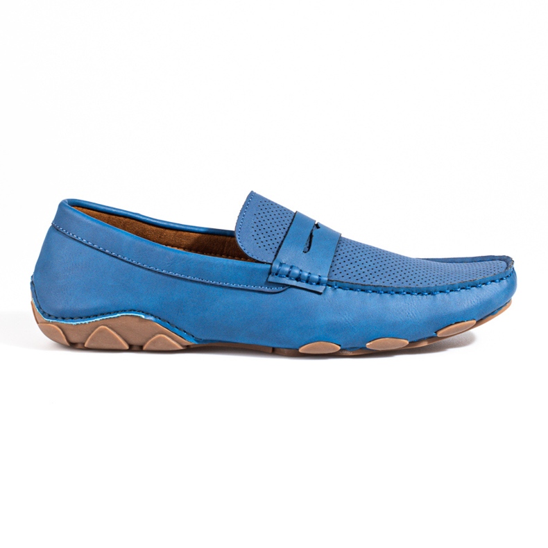 Mocassins Shelovet azuis de homem azul