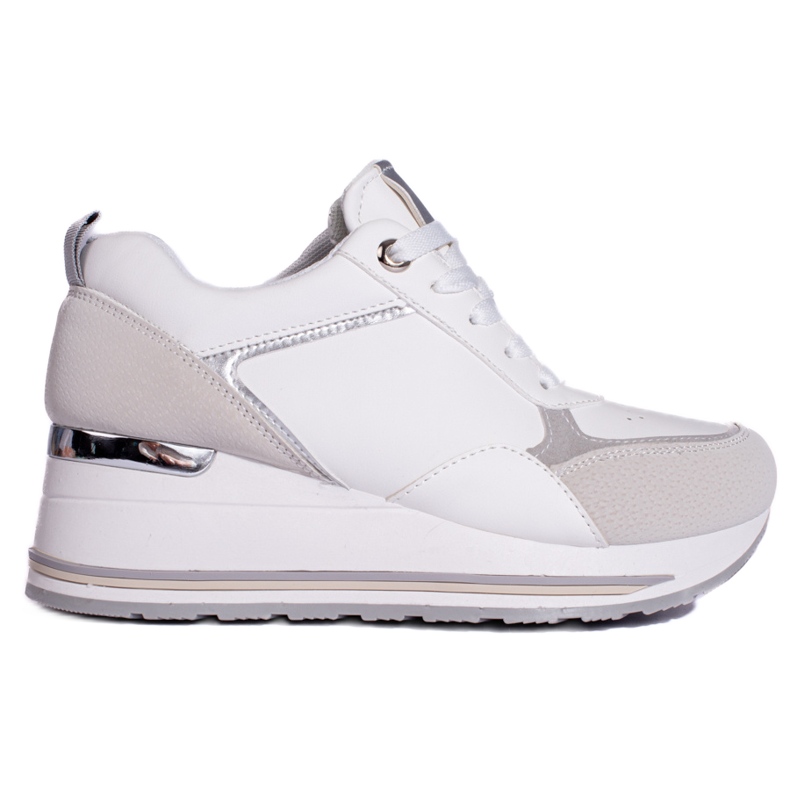 Shelovet tênis de salto branco