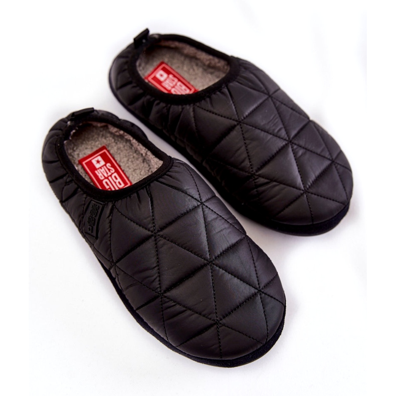 Chinelos isolados femininos Big Star KK274606 pretos