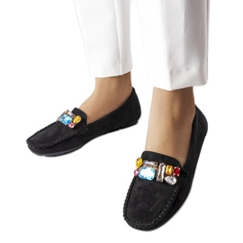 Mocassins pretos com palmilha de couro Bertrand Mocassins pretos com palmilha de couro Bertrand