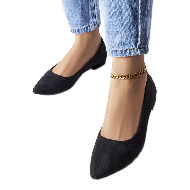 Sabrinas pretas de salto baixo Bérubé preto