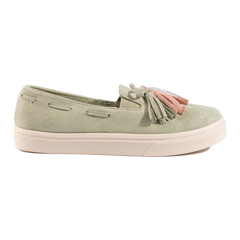 Slip On de Camurça Verde Shelovet