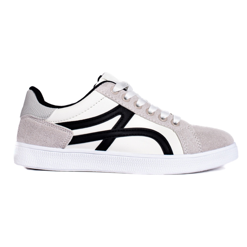 Sapatos desportivos Shelovet brancos e cinzentos de mulher