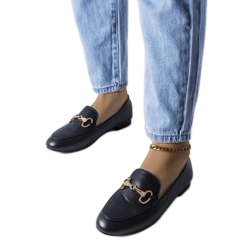 Philip mocassim preto com fivela