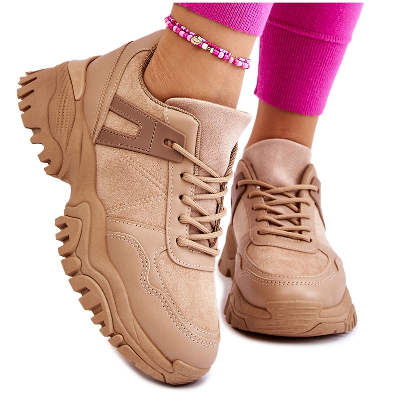 PG1 Sapatos esportivos da moda tênis bege Frezio