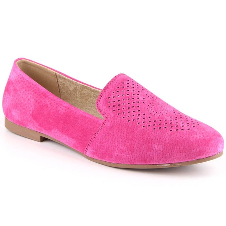 Sapatos de couro S.Barski W LR29515 OLI194C rosa