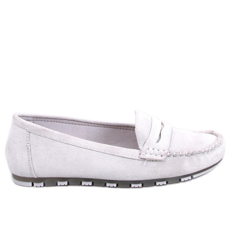 BM Mocassins de camurça cinza Anaya para mulheres